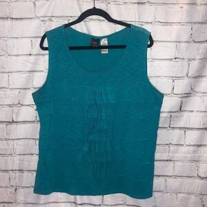 Raffaella Sleeveless Top | Teal | Women's XXL